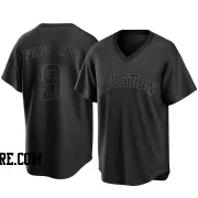 Youth Houston Astros Joe Pepitone Replica Black Pitch Fashion Jersey