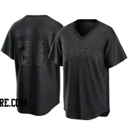 Youth Houston Astros Jon Singleton Replica Black Pitch Fashion Jersey