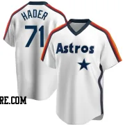 Youth Houston Astros Josh Hader Replica White Home Cooperstown Collection Team Jersey