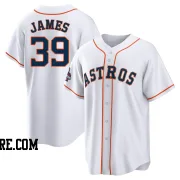 Youth Houston Astros Josh James Replica White 2022 World Series Champions Home Jersey