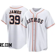 Youth Houston Astros Josh James Replica White 2022 World Series Home Jersey