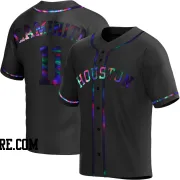 Youth Houston Astros Ken Caminiti Replica Black Holographic Alternate Jersey