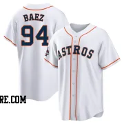 Youth Houston Astros Luis Baez Replica White 2022 World Series Champions Home Jersey