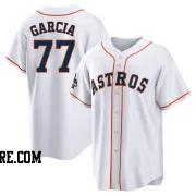 Youth Houston Astros Luis Garcia Replica White 2022 World Series Champions Home Jersey