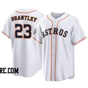 Youth Houston Astros Michael Brantley Replica White 2022 World Series Home Jersey