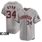 Youth Houston Astros Nolan Ryan Limited Gray Away Jersey