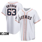 Youth Houston Astros Oliver Ortega Replica White 2022 World Series Champions Home Jersey