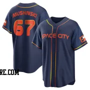 Youth Houston Astros Parker Mushinski Replica Navy 2022 City Connect Jersey