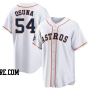 Youth Houston Astros Roberto Osuna Replica White 2022 World Series Champions Home Jersey