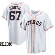 Youth Houston Astros Ryan Gusto Replica White 2022 World Series Champions Home Jersey