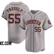 Youth Houston Astros Ryan Pressly Limited Gray Away Jersey