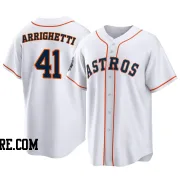 Youth Houston Astros Spencer Arrighetti Replica White 2022 World Series Home Jersey