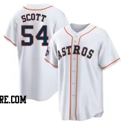 Youth Houston Astros Tayler Scott Replica White 2022 World Series Champions Home Jersey