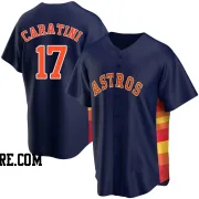 Youth Houston Astros Victor Caratini Replica Navy Alternate Jersey