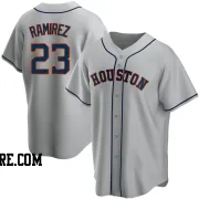 Youth Houston Astros Yeuris Ramirez Replica Gray Road Jersey