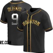 Youth Houston Astros Zach Dezenzo Replica Black Golden Alternate Jersey